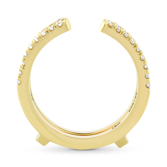 Diamond Double Jacket Band Ring