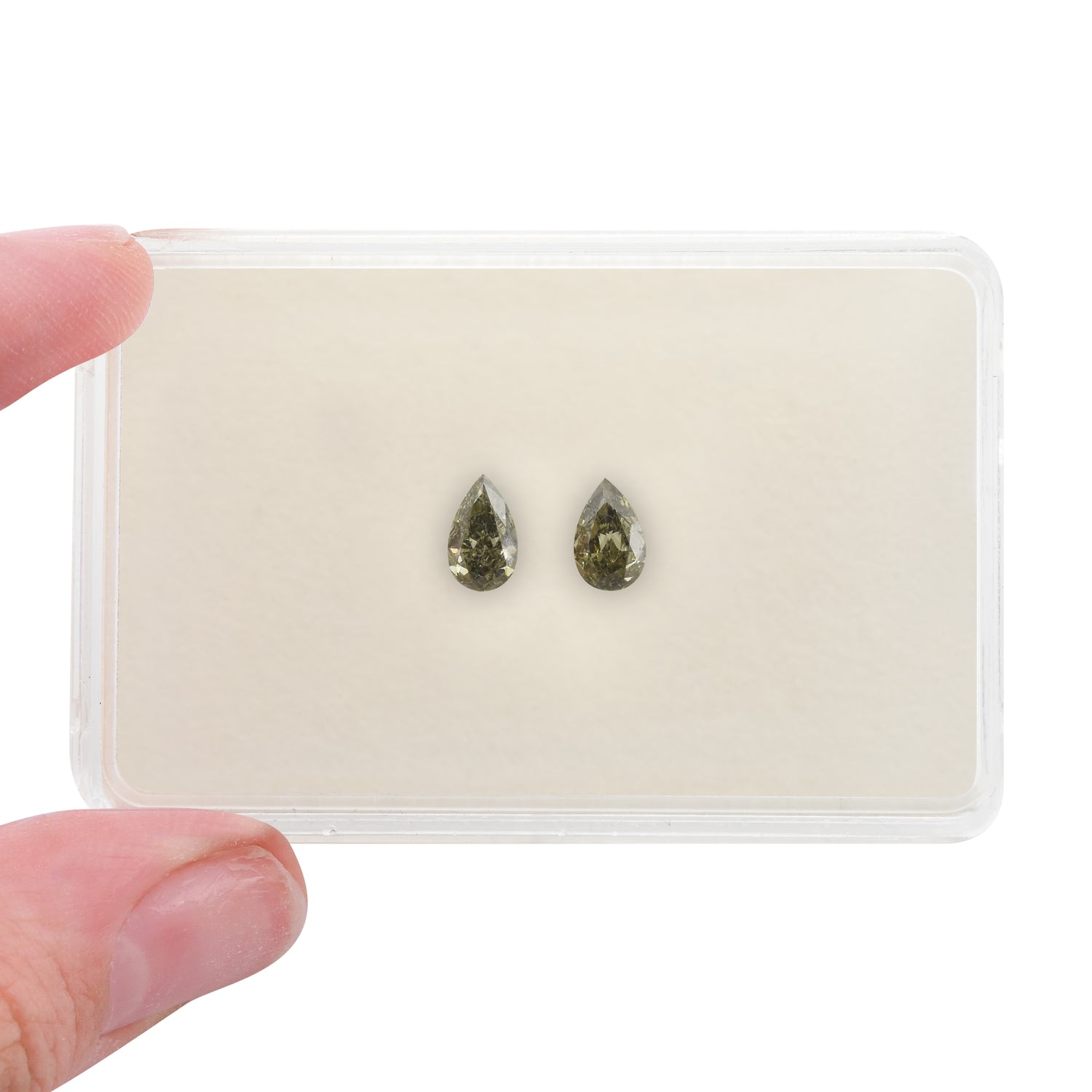 1.07 Carat Chameleon Pear Diamonds SI1 GIA