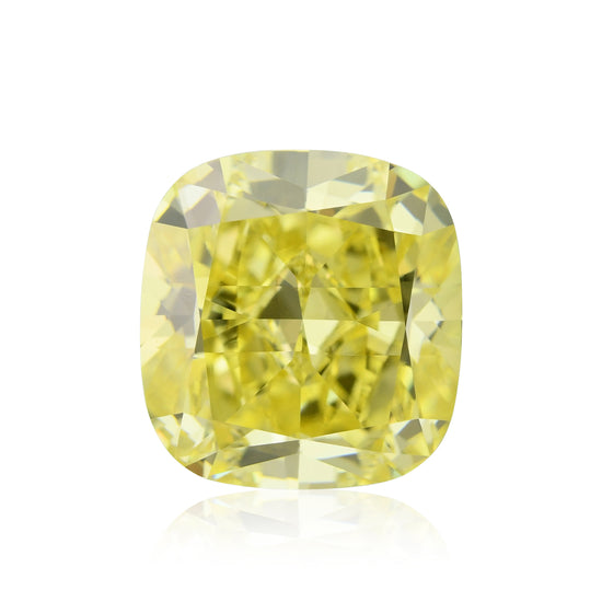 Diamante a cuscino 2,54 carati Giallo Fantasia Intenso IF GIA