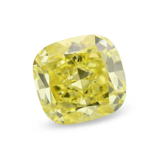 Diamante a cuscino 2,54 carati Giallo Fantasia Intenso IF GIA