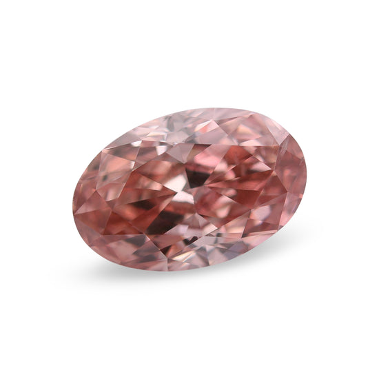 1,01 Karat Fancy Intense Orangy Pink Oval-Diamant SI2 GIA