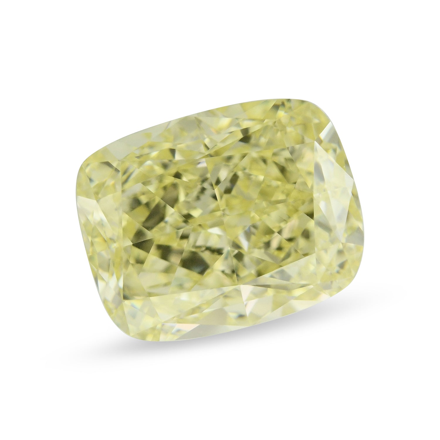 2.36 Carat Fancy Yellow Cushion Diamond IF GIA