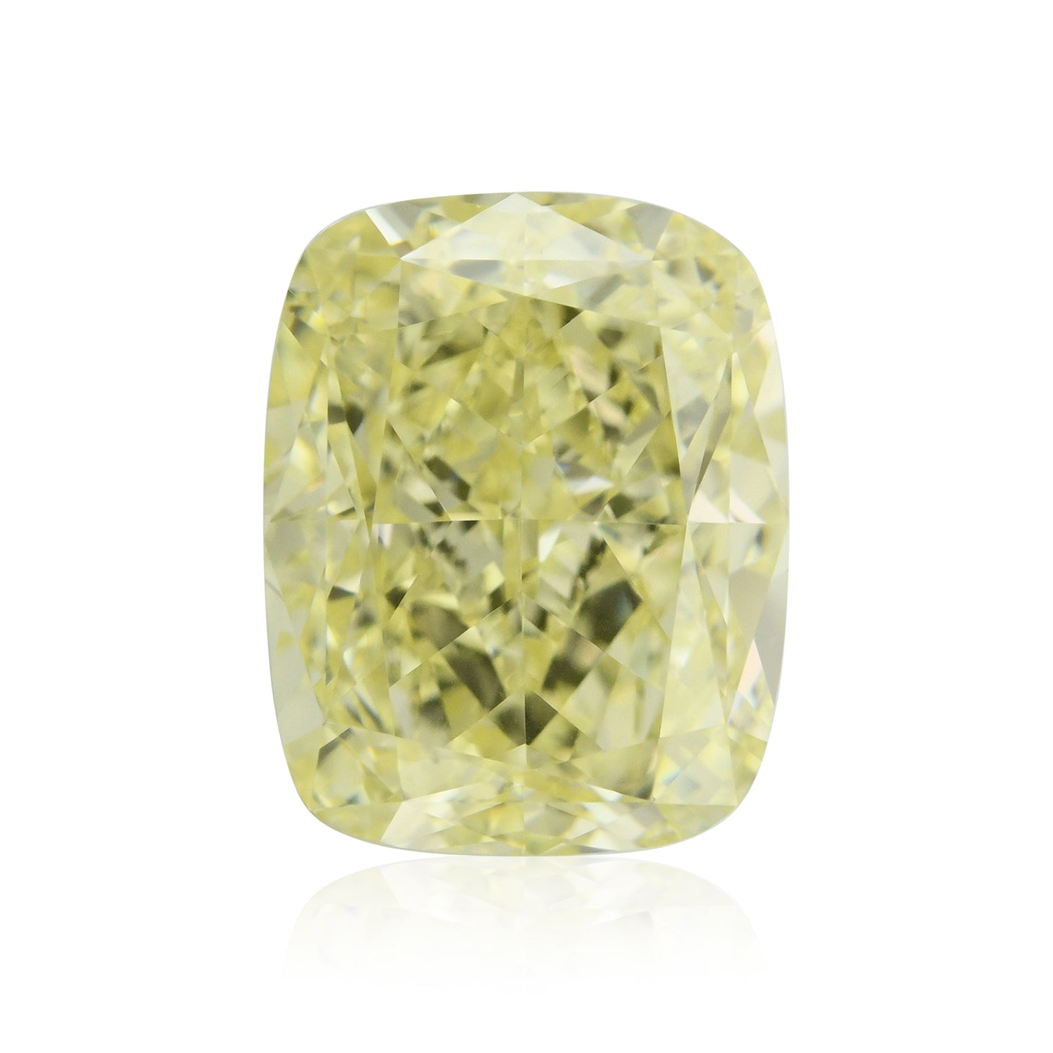 2.36 Carat Fancy Yellow Cushion Diamond IF GIA