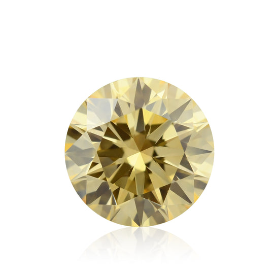 Diamante taglio brillante rotondo Fancy Orange Yellow da 0,55 carati, VS2 GIA