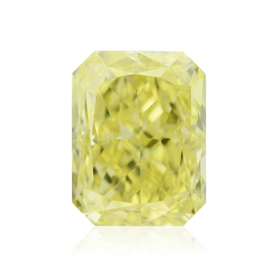 Diamante radiante giallo intenso elegante da 0,67 carati VS1 GIA