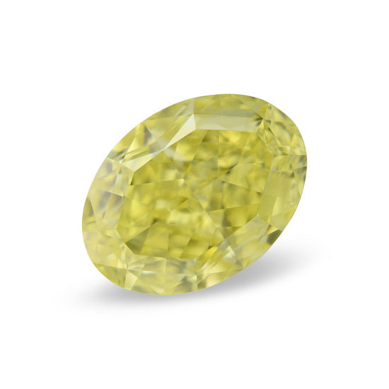 Diamante Ovale Giallo Intenso Fantasia 1.01 carati VVS2 GIA