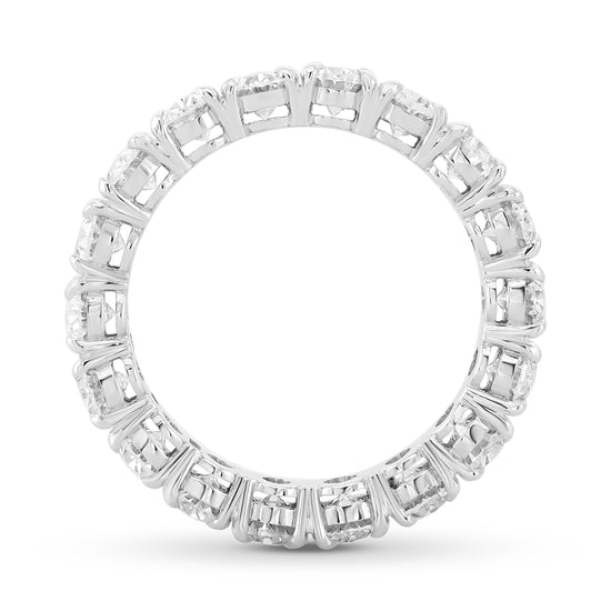 Colorless F color Oval Diamond Full Eternity Ring