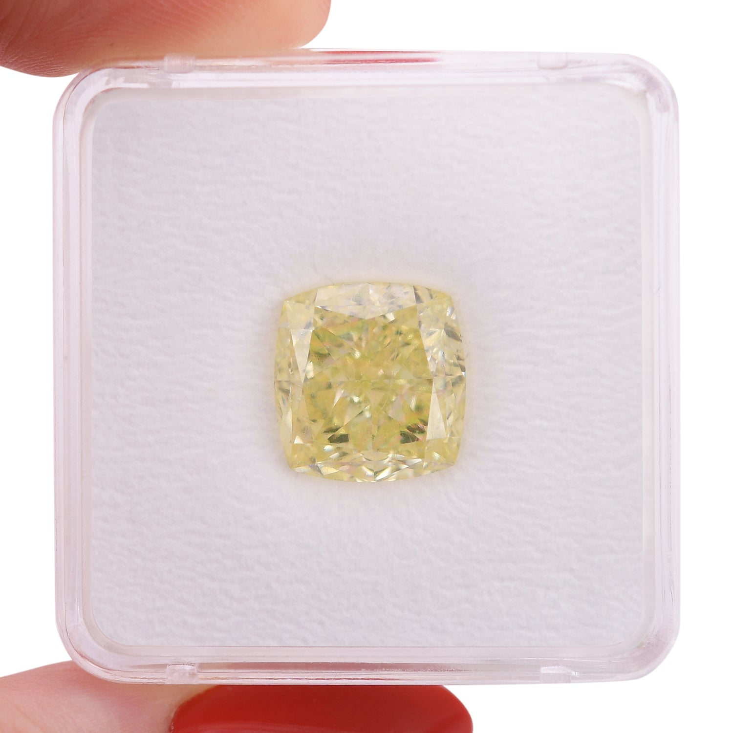 10.12 Carat Fancy Light Yellow Cushion Diamond VS1 GIA