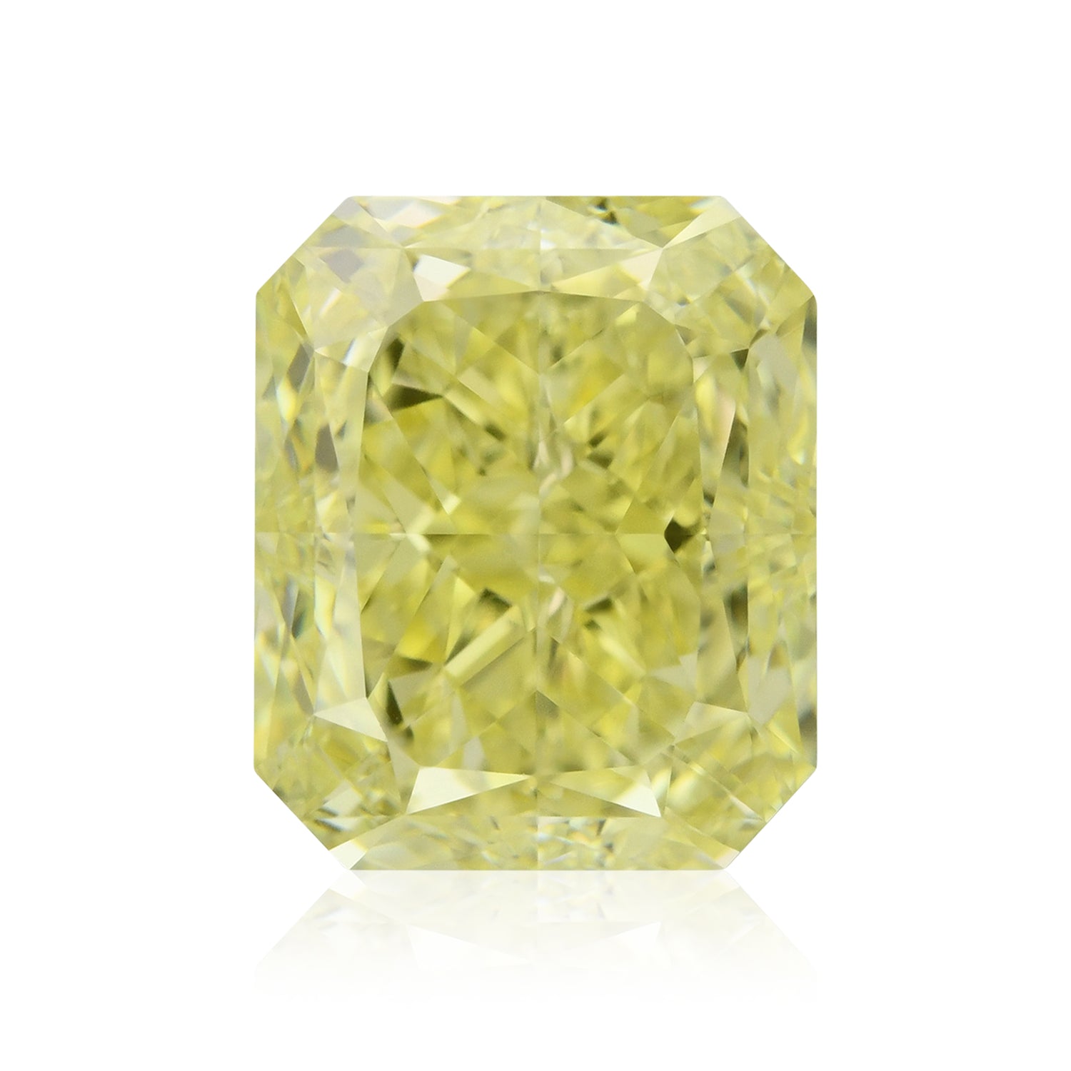 1.50 Carat Fancy Yellow Radiant Diamond VVS1 GIA