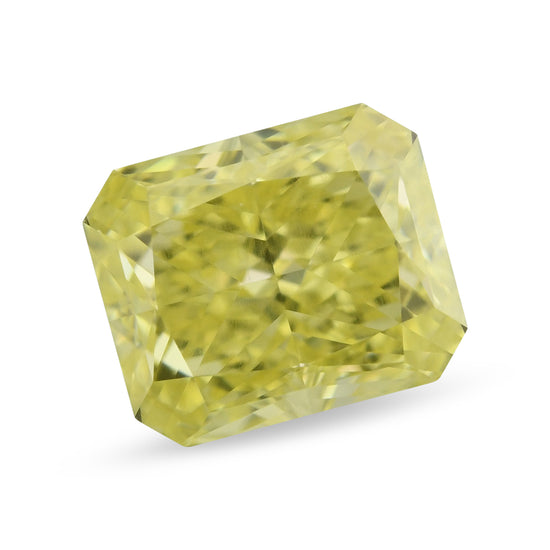 0.66 Carat Fancy Intense Yellow Radiant Diamond VS1 GIA