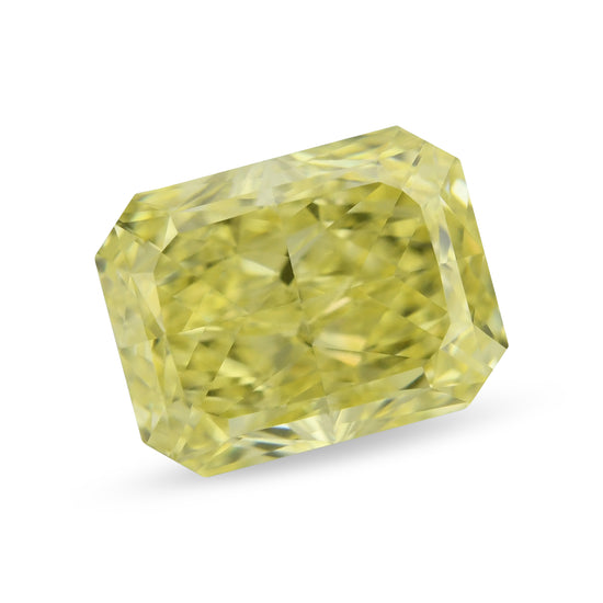 0.70 Carat Fancy Intense Yellow Radiant Diamond VVS1 GIA