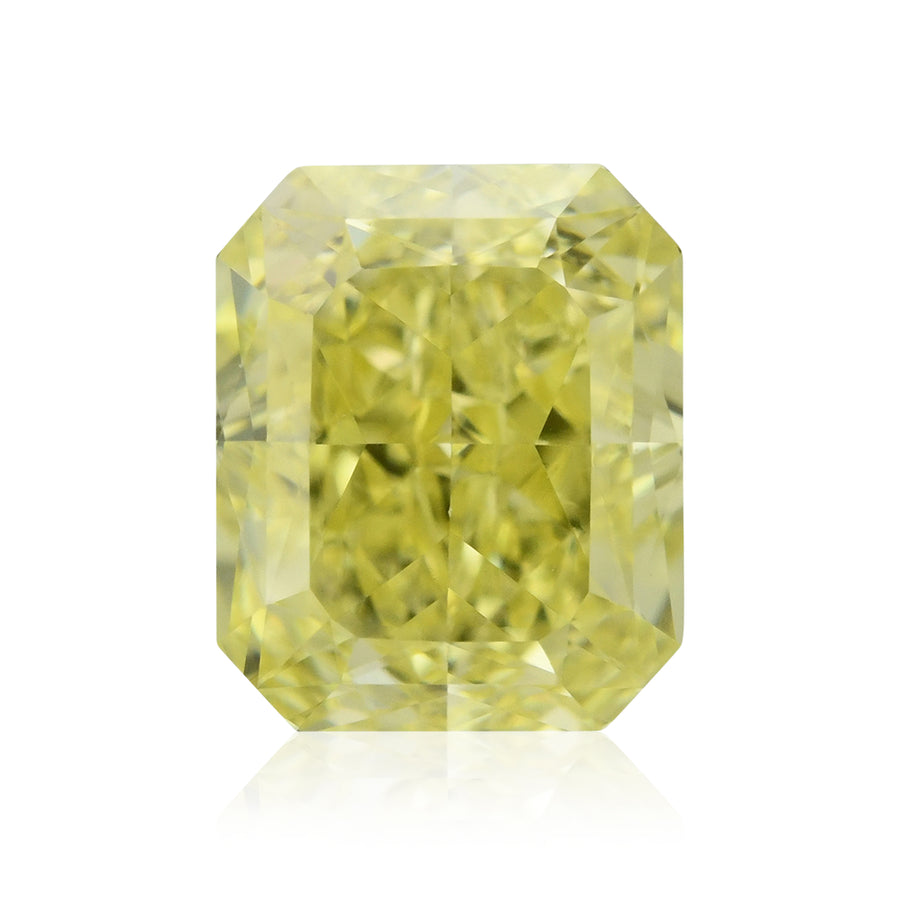 0.61 Carat Fancy Intense Yellow Radiant Diamond VS1 GIA
