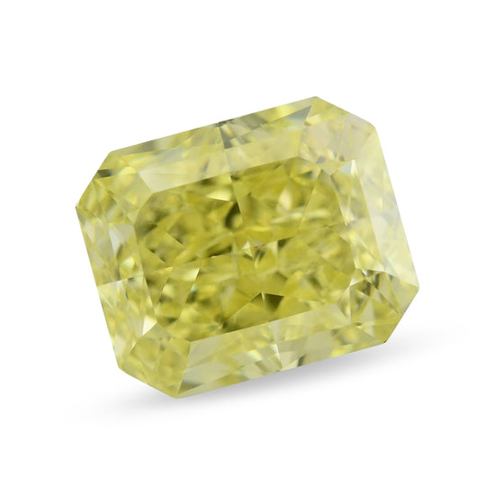 0.61 Carat Fancy Intense Yellow Radiant Diamond VS1 GIA