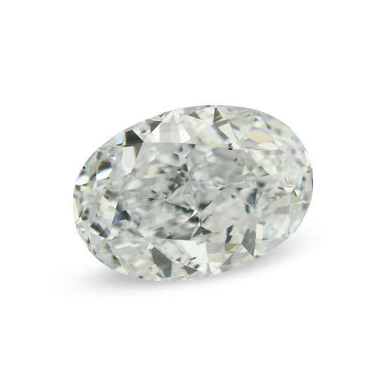 0.88 Carat Light Blue Oval Diamond SI2 GIA