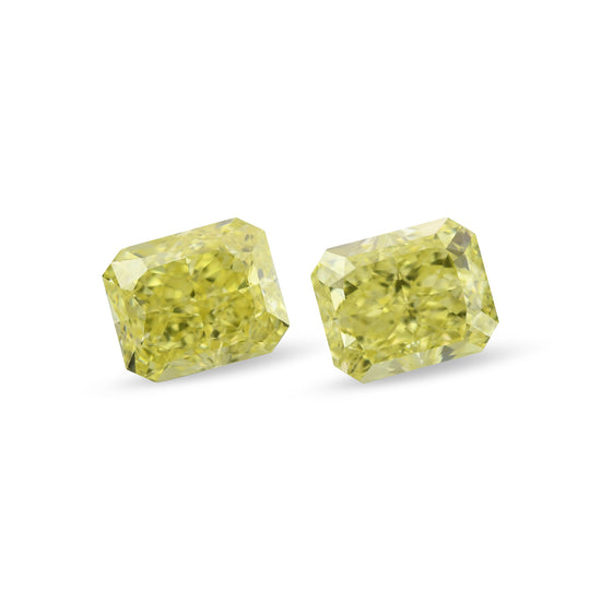 1.30 Carat Fancy Intense Yellow Radiant Diamonds VVS2 GIA