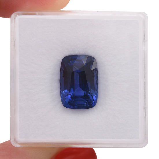 7.04 Carat Blue SRI LANKA Cushion Sapphire AGL & GRS