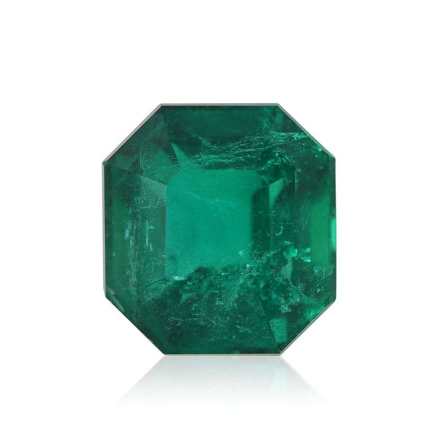 7.71 Carat Green COLOMBIAN Emerald Emerald GUBELIN