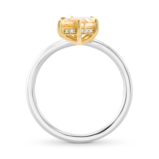 Fancy Brown Yellow Solitaire Diamond Ring
