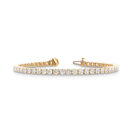 6.83cts Round White Diamond Tennis Bracelet
