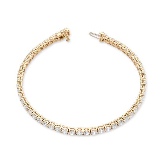 6.83cts Round White Diamond Tennis Bracelet