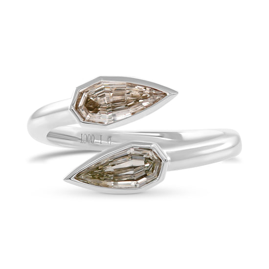 Two-stone Pear Diamond Ring