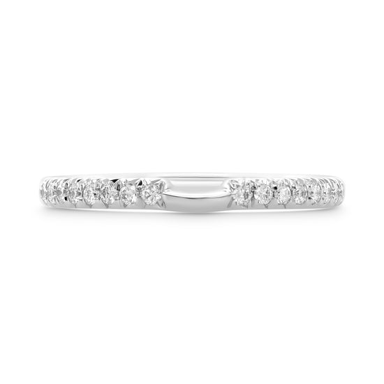 Round Colorless Diamond Wedding Band
