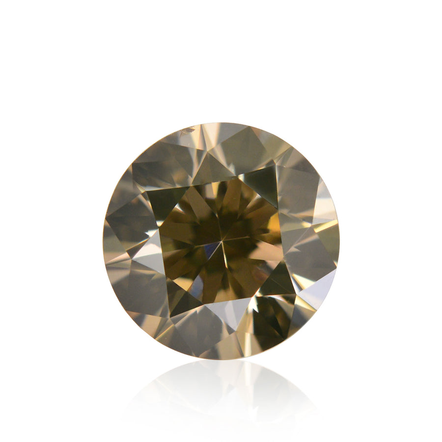 0.37 Carat Fancy Brown Round Brilliant Diamond VS1 IGI