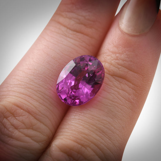 8.03 Carat Pink MADAGASCAR Oval Sapphire AGL