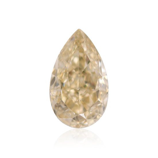 8.08 Carat Fancy Brownish Yellow Pear Diamond VS2 GIA