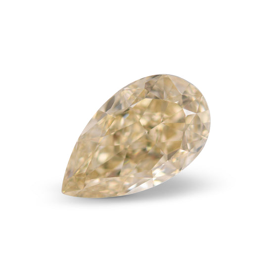 8.08 Carat Fancy Brownish Yellow Pear Diamond VS2 GIA