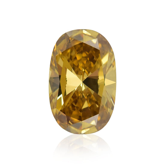 1.50 Carat Fancy Deep Brown Yellow Cushion Diamond VS1 GIA