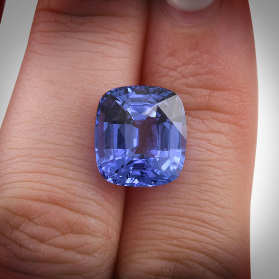9.92 Carat Blue SRI LANKAN Cushion Sapphire CD