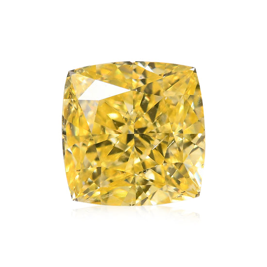 0.58 Karat Fancy Intense Yellow Kissenschliff Diamant SI1 GIA