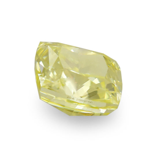 0.46 Carat Fancy Light Yellow Cushion Diamond VS1 GIA