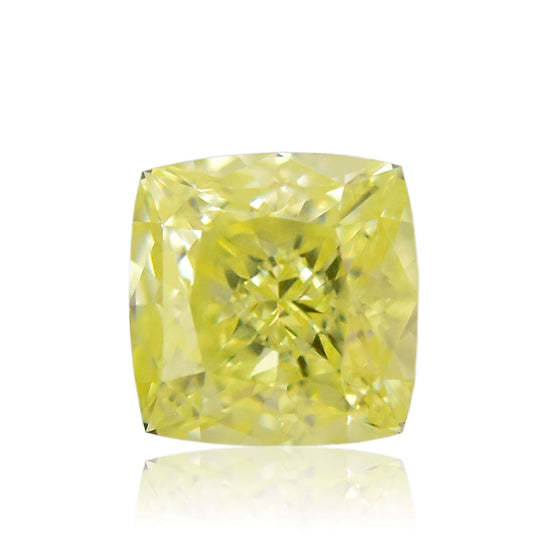 0.46 Carat Fancy Light Yellow Cushion Diamond VS1 GIA