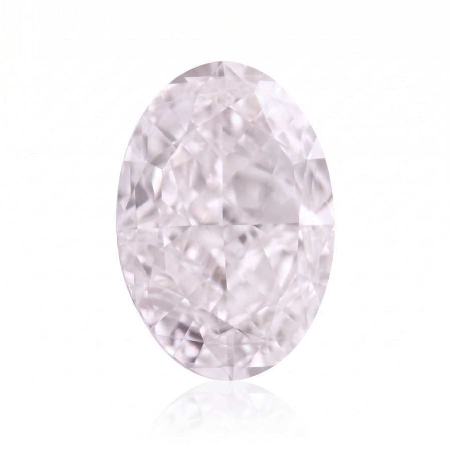 3,01 Karat sehr hellrosa ovaler Diamant VS2 GIA