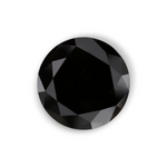 7.07 Carat Natural Black Round Diamond GIA