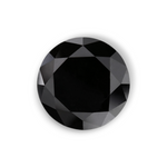 9.42 Carat Natural Black Round Diamond GIA