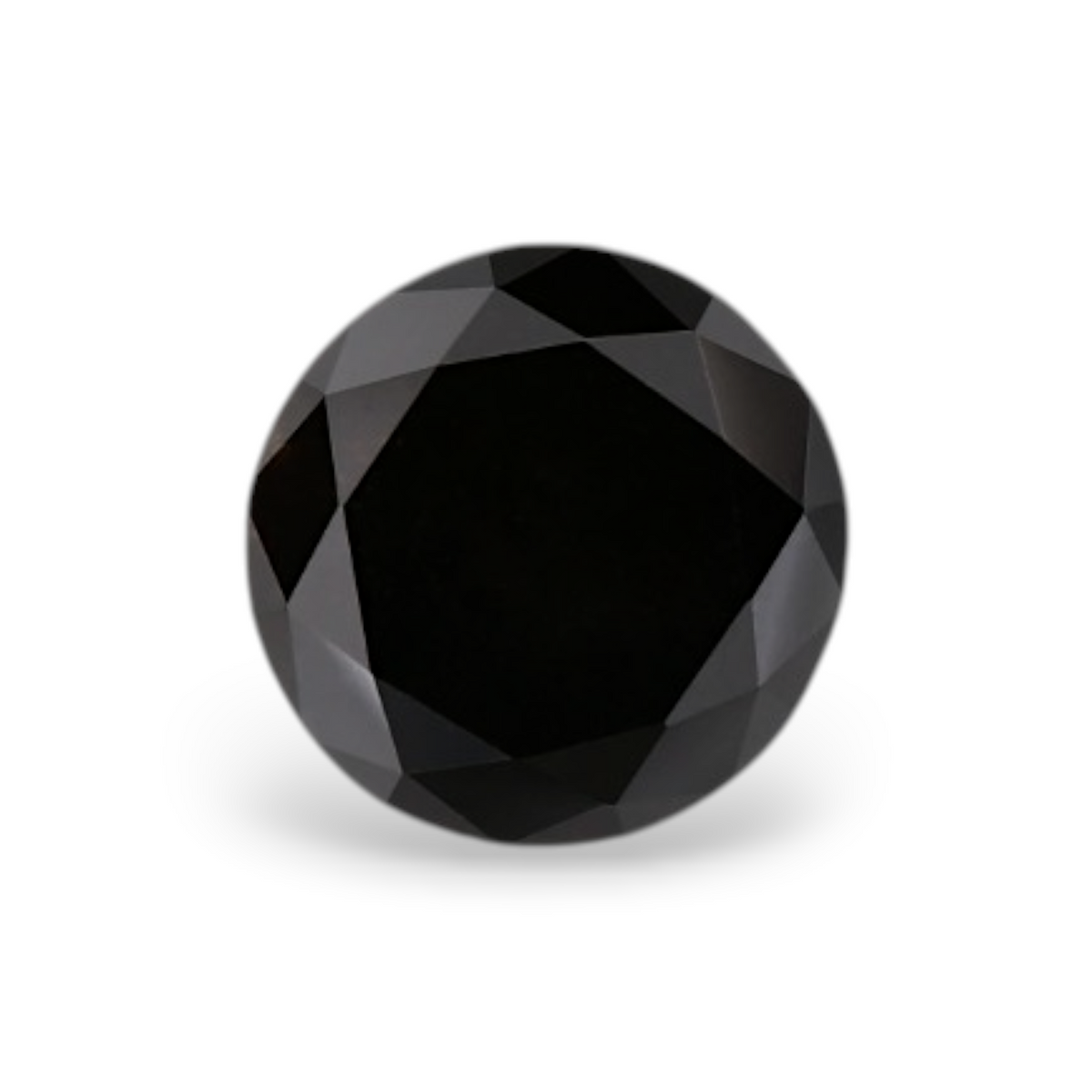 1.06 Carat Natural Black Round Diamond GIA