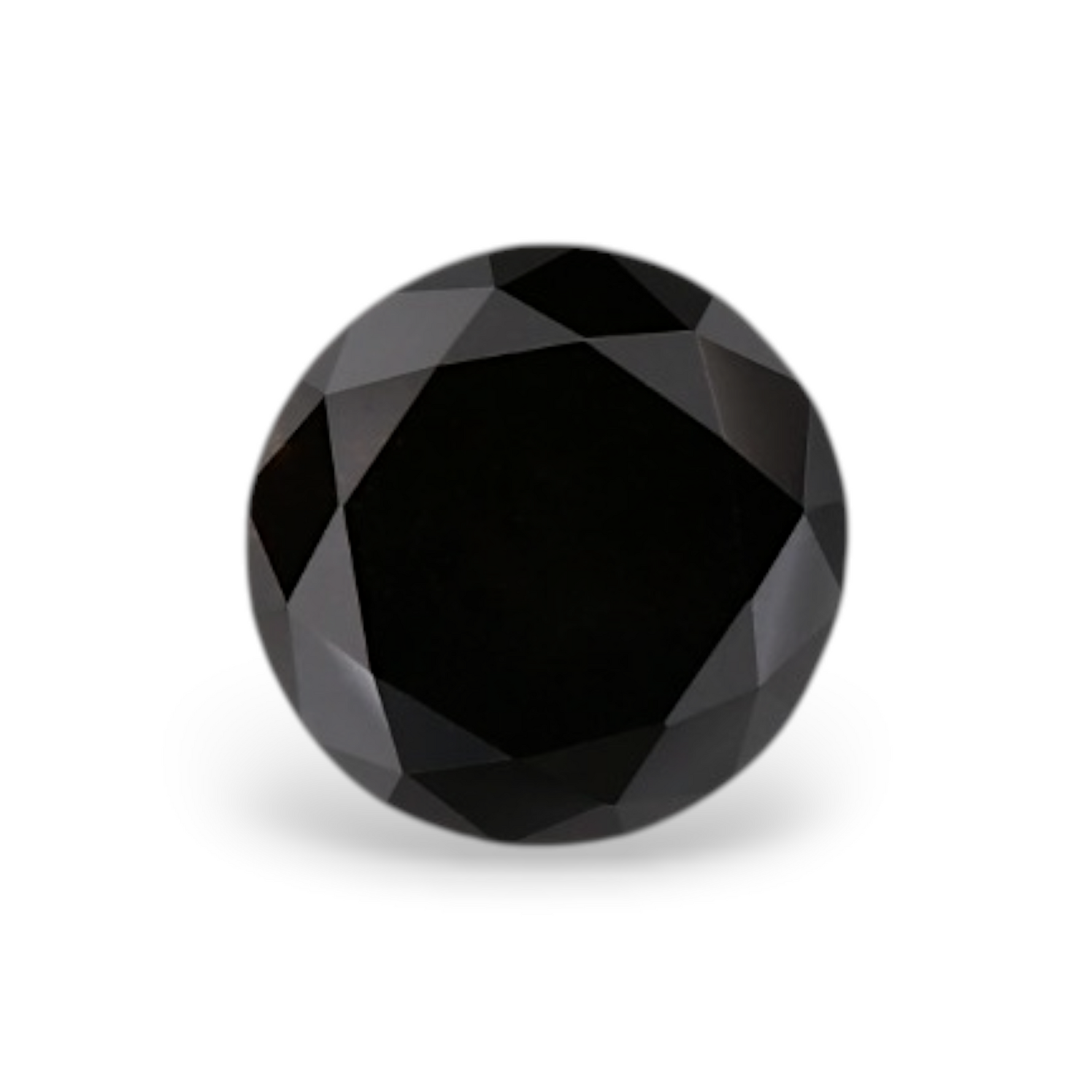 1.06 Carat Natural Black Round Diamond GIA