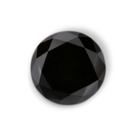 1.06 Carat Natural Black Round Diamond GIA