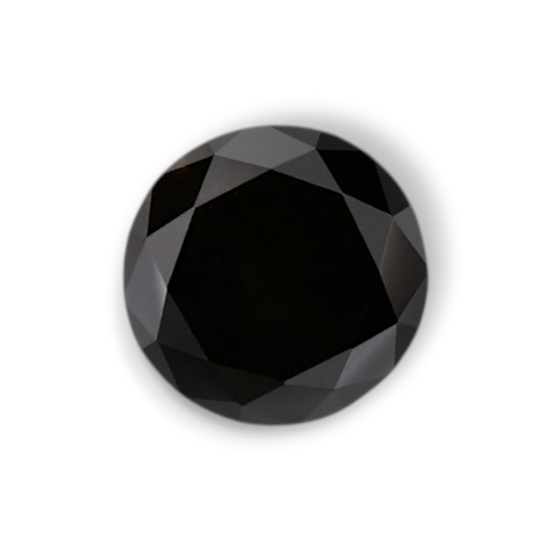 1.06 Carat Natural Black Round Diamond GIA