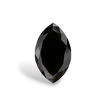 2.8 Carat Natural Black Marquise Diamond GIA