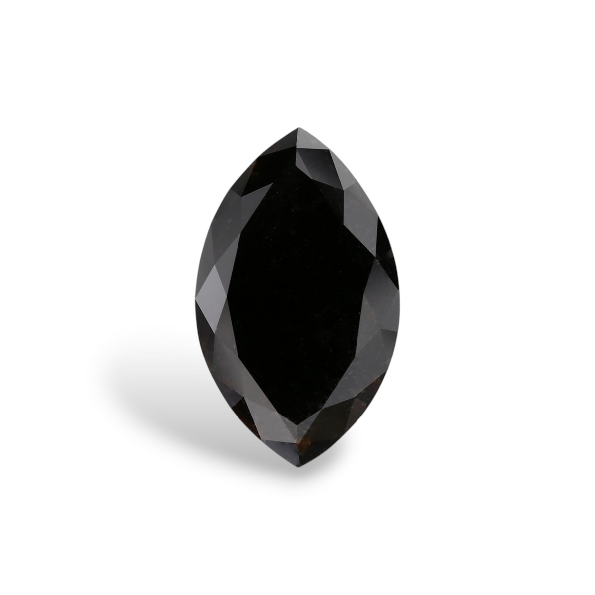 2.8 Carat Natural Black Marquise Diamond GIA