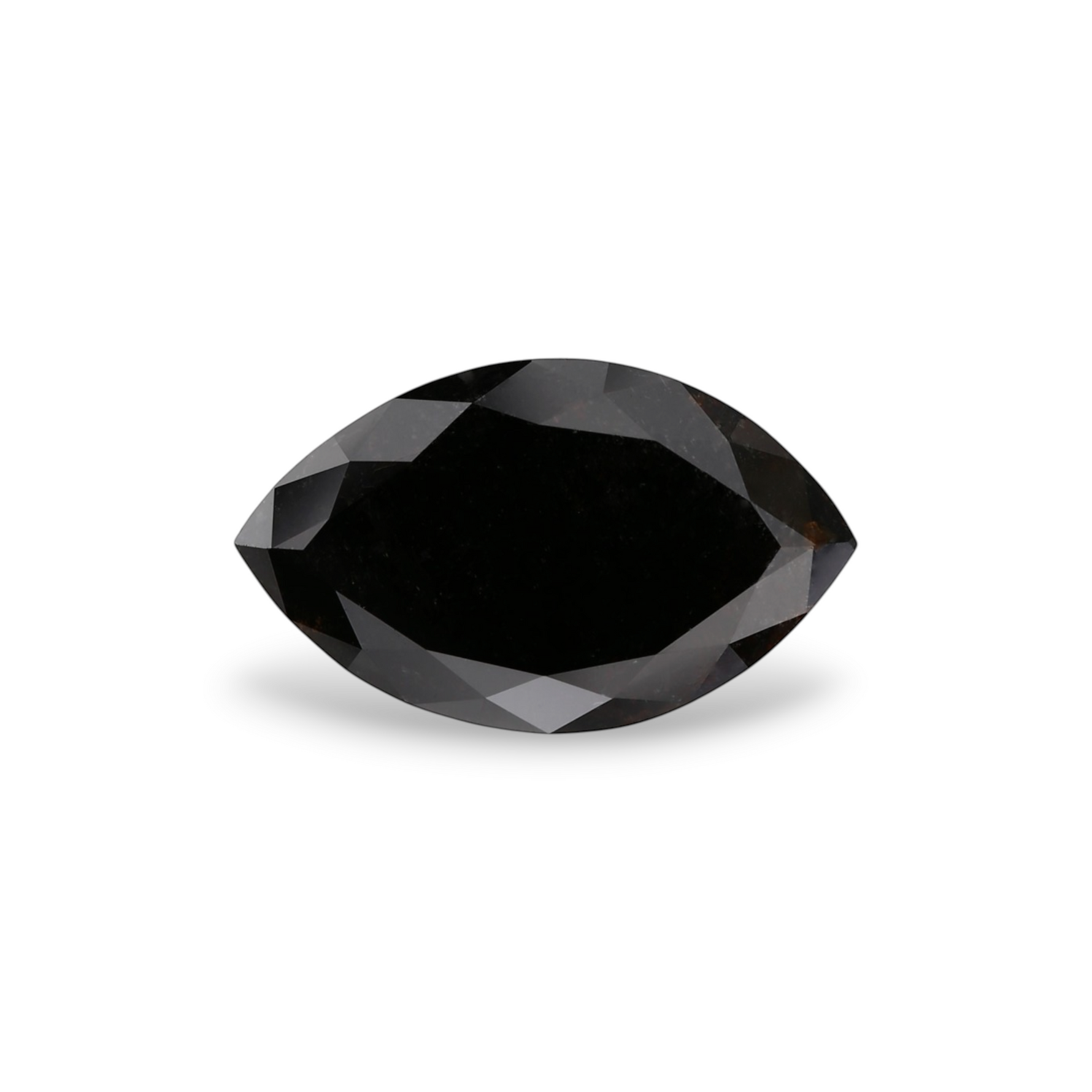 2.8 Carat Natural Black Marquise Diamond GIA