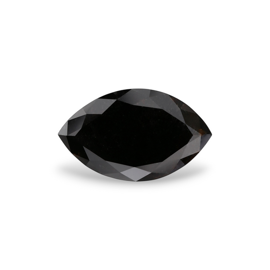 2.8 Carat Natural Black Marquise Diamond GIA
