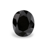 1.46 Carat Natural Black Oval Diamond GIA