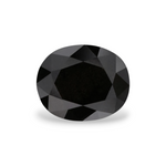 1.46 Carat Natural Black Oval Diamond GIA