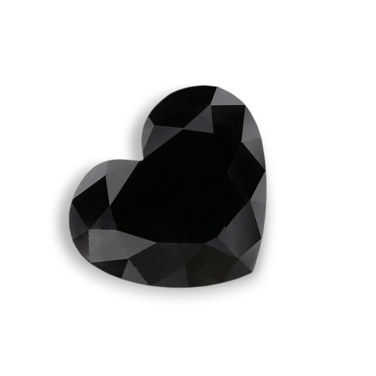 1.86 Carat Natural Black Heart Diamond GIA