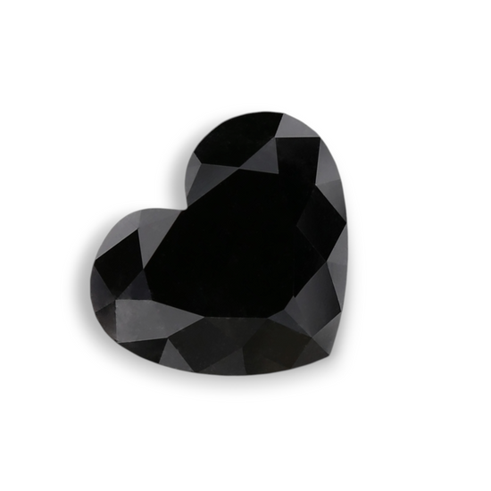 1.86 Carat Natural Black Heart Diamond GIA